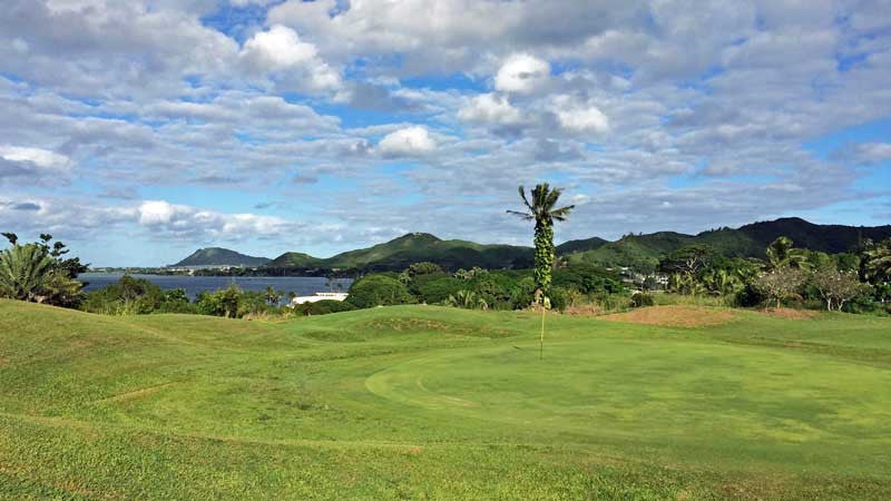 Bay View 14th green with amazing views of the bay