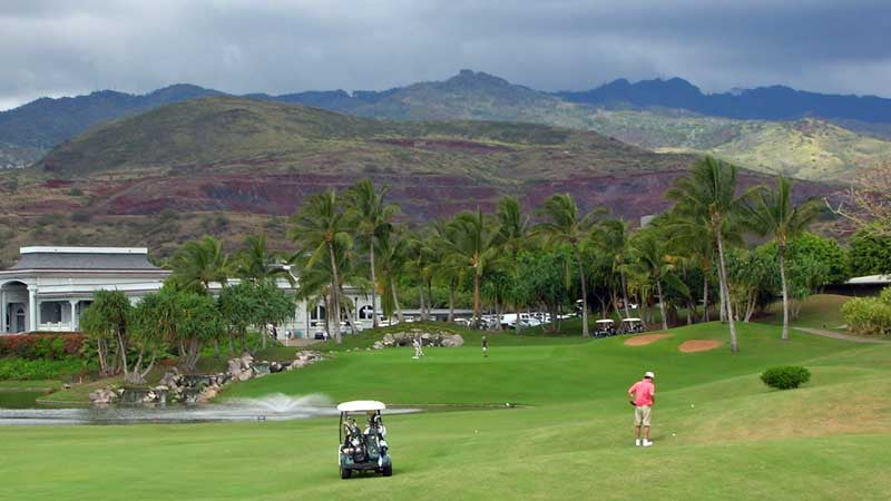 Kapolei 18th fairway and green