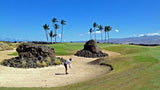 Waikoloa Kings Golf Course 5th hole approach from bunker