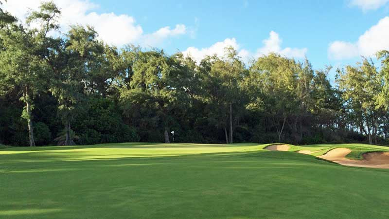 Greenside on the Palmer Course North Shore Oahu