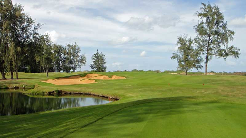 View of the 15th hole at Oahu's Turtle Bay Palmer Course