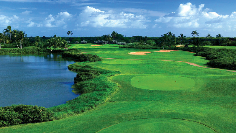 Hawaii Prince Golf Club beautiful view with lake