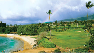 Kaanapali Royal 5th green and incredible beach