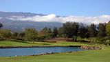 Big Island Country Hawaii view of lake and volcano