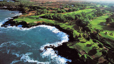 Mauna Kea Aerial View of signature 3rd hole