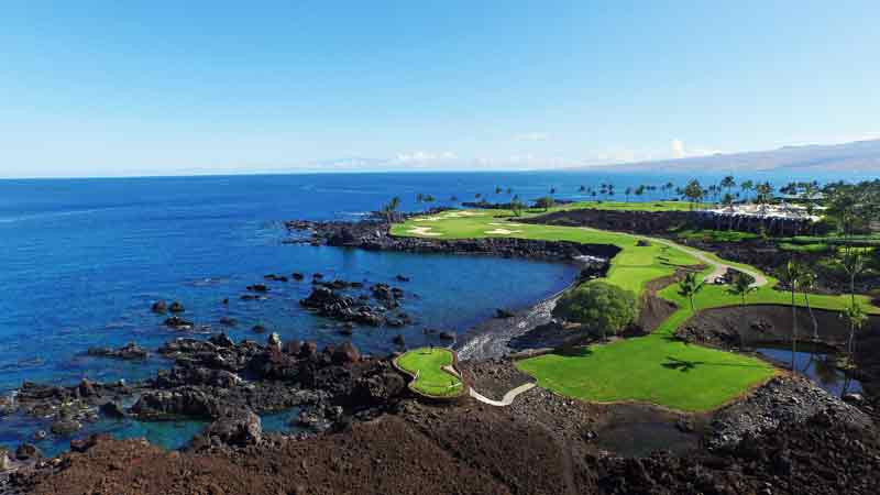 Mauna Lani Aerial with Hawaii Tee Times Drone