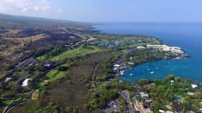 Kona Country Club June 2015 aerial view front nine