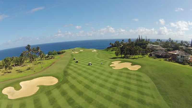 Princeville Makai aerial view of hole #6