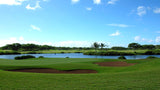 Ewa Beach Golf Club view of 13 and 10 green with lake