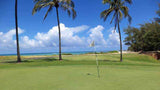 The 11th green at The Fazio course, only feet from the ocean.