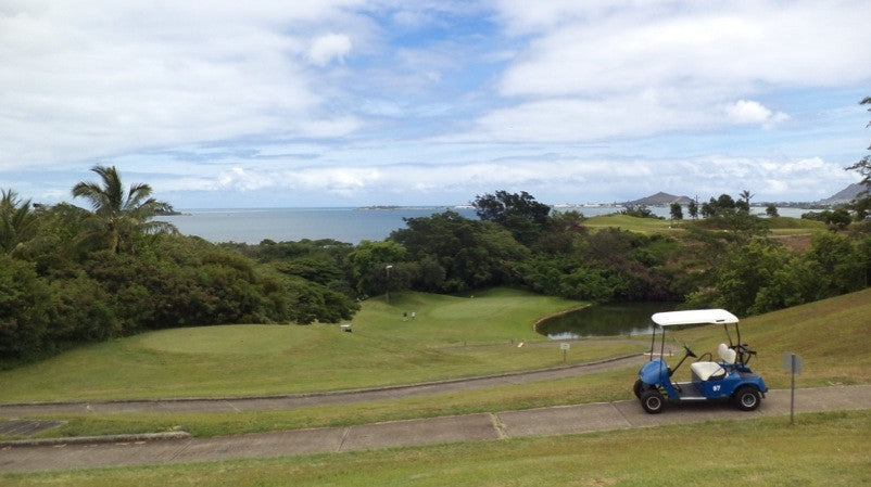 Bayview Golf  has great views of  Kaneohe Bay 