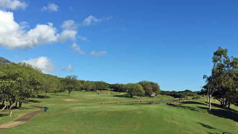The third hole at Kahili Golf Course in Maui Hawaii