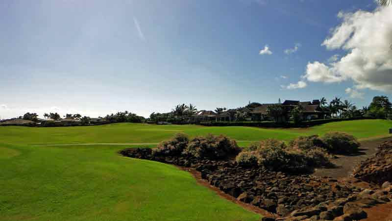 Kiahuna Golf Club has plenty of Lava throughout the golf course