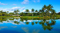 Kauai Lagoons tough 18th hole with island green