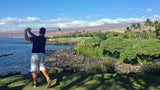 Teeing of from the back tees  Mauna Kea