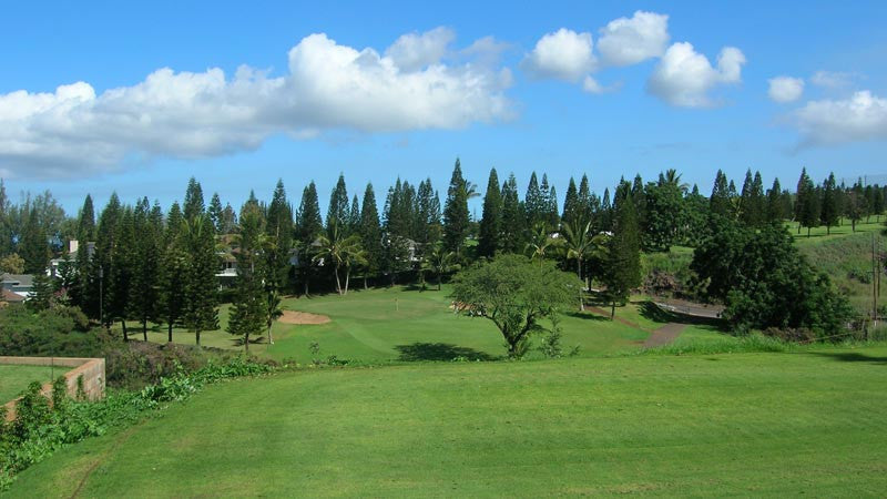 Pukalani Country Club 8th hole from back tees