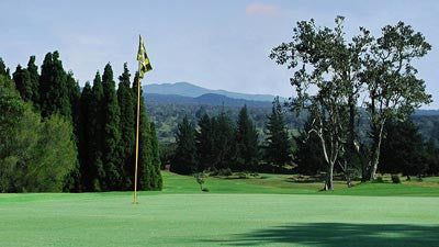 Volcano Golf & Country Club only minutes from an active Volcano