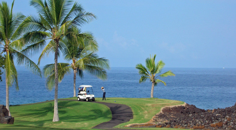 Kona Country Club Ocean golf cart