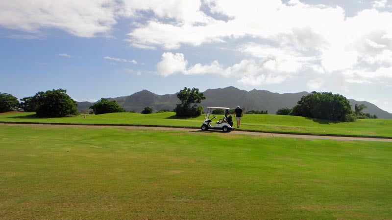 Puakea Golf Course getting ready to hit